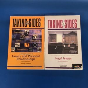2 - Taking Sides Books (Seventh & Eleventh Editions) Family Legal Issues